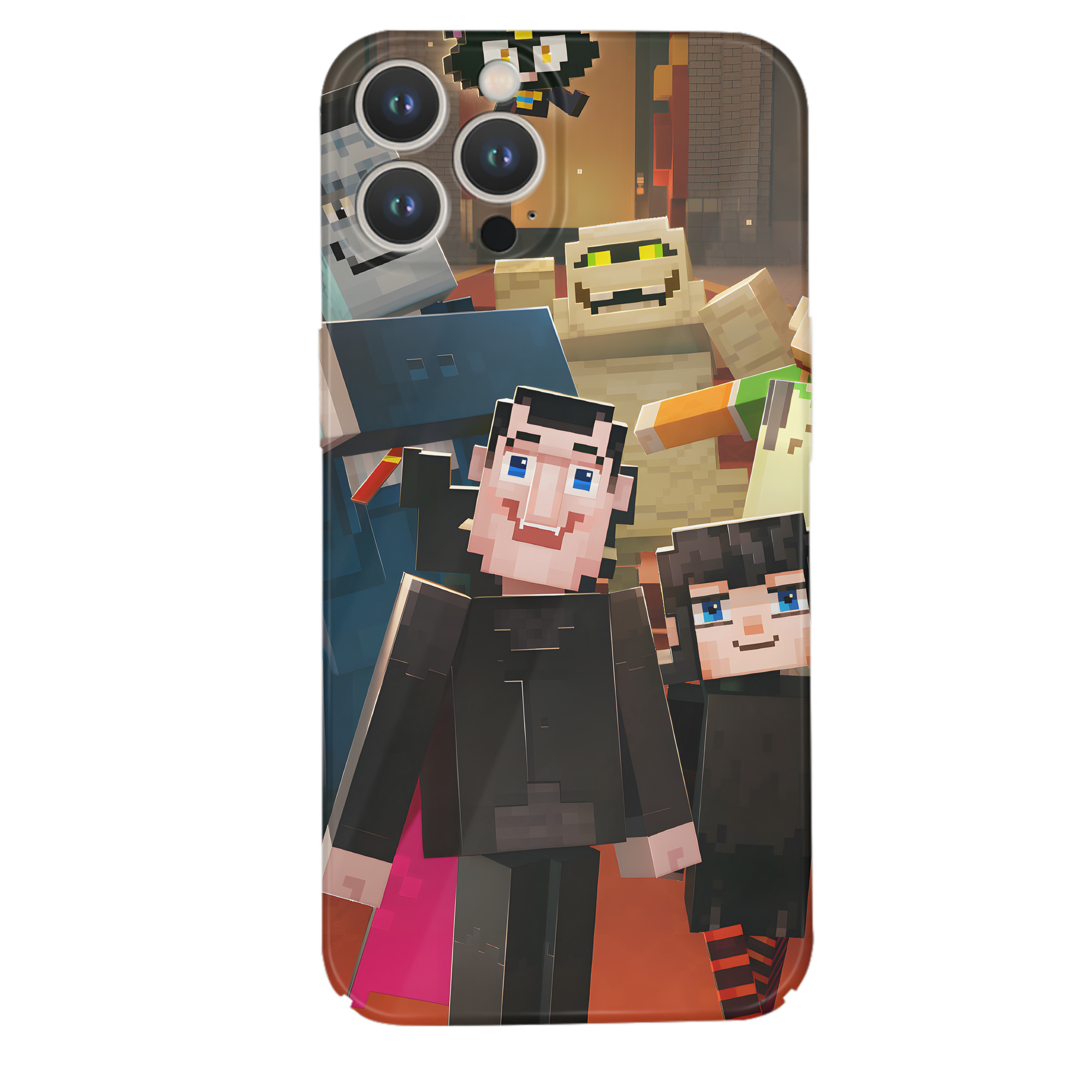 （画像用） マインクラフト ブロックの世界 Minecraft MC Block world 【iPhone 14シリーズ対応】ハードケース